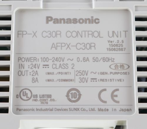 PANASONIC PLC CONTROL