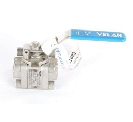 BALL VALVE 1/2in NPT 3-PIECE SS