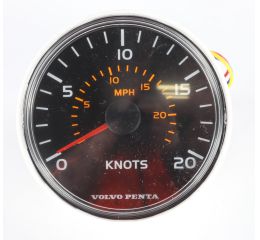 SPEEDOMETER 20kn / 23MPH BLACK