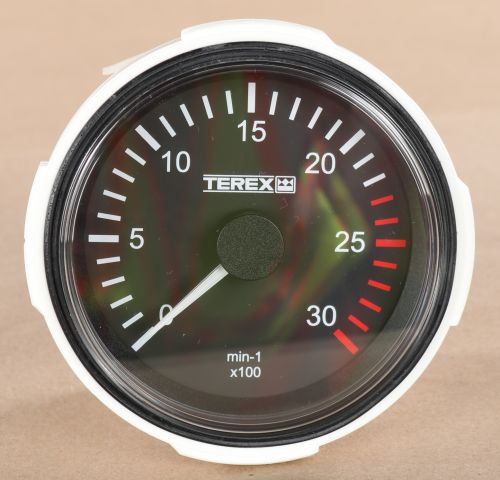 TEREX TACHOMETER 0-3000rpm TEREX LOGO