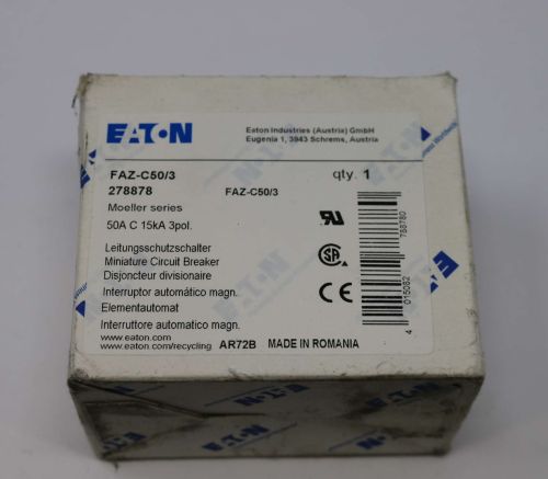 MOELLER ELECTRIC CIRCUIT BREAKER: 3P 50A