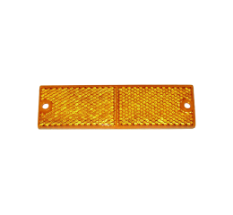 1X4\" RECTANGLE YELLOW REFLECTOR  2 SCREW/ADHESIVE