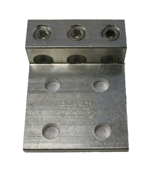 BURNDY ELECTRICAL TERMINAL BLOCK: 3 X #6 AWG