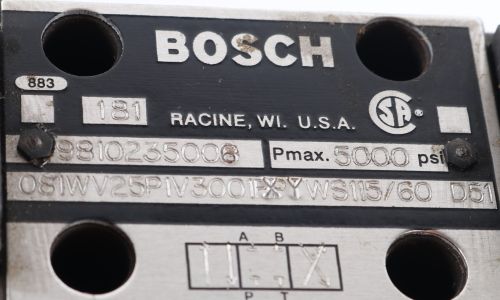 ROBERT BOSCH SOLENOID VALVE OPERATED FOUR WAY