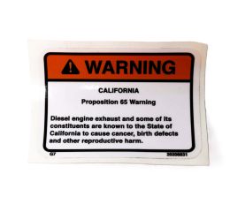 SIGN; SAFETY SIGN CA.PROP. 65