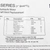 PARKER LSHT HYDR. MOTOR MAIN SHAFT  100 SERIES SEAL KIT