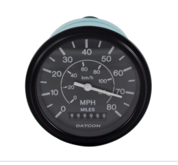 SPEEDOMETER - 0-80 MPH  3 3/8 IN  12V