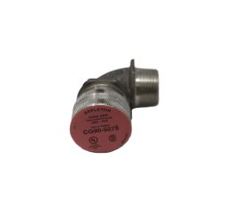 ELECTRICAL CABLE CONNECTOR/STRAIN RELIEF 90 DEG