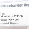 VOLVO H1D TURBOCHARGER REPAIR KIT