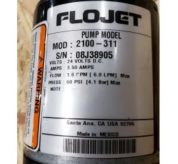 SPRAY DOWN PUMP - 24VDC 1.6GPM 60PSI 3.50AMPS