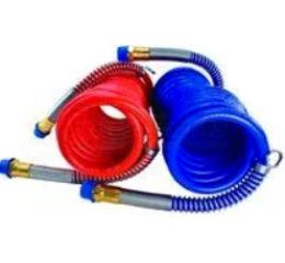 COILED AIR HOSE SET 12'  6\" LEADS  1/2\" NPT
