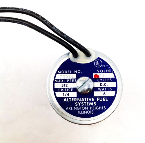 AFS ALTERNATIVE FUEL SYSTEMS  INC. SHUT OFF  SOLENOID