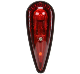 RED TRIANGULAR MARKER CLEARANCE LIGHT 2 SCREW 12V