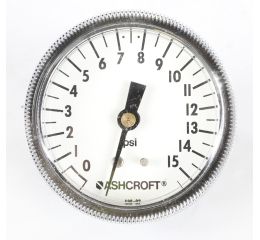 PRESSURE GAUGE 0-15PSI 2.5inDIA