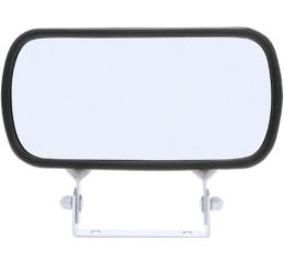STEEL CONVEX MIRROR  4 x 8 IN  UNIVERSAL MOUNT