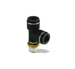 PUSH-TO-CONNECT MALE RUN TEE 3/8\" NPT  3/8\" TUBE