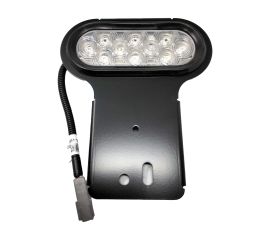 AUXILLARY LAMP - WHITE OVAL 10 LED W/BRACKET