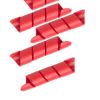 HALDEX MIDLAND 5-PACK SPIRAL QUICKWRAP RED 1.25\"OD