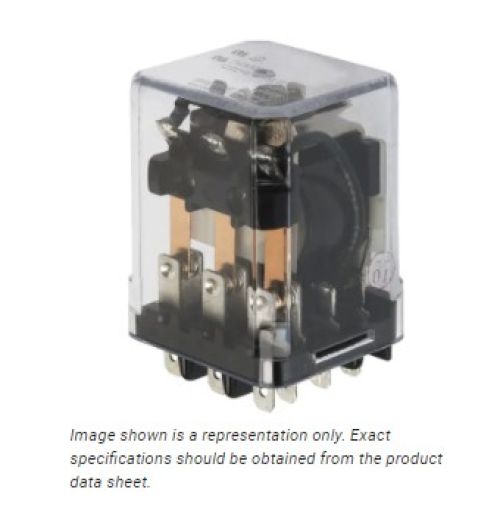 TYCO/POTTER & BRUMFIELD GENERAL PURPOSE RELAY DPST 15A 12V