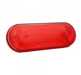 SUPERNOVA OVAL RED LED STOP TAIL TURN LIGHT - 12V