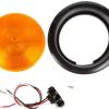 TRUCK-LITE FRONT/PARK/TURN BLACK PVC GROMMET MOUNT 12V PL-3