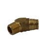 PARKER FITTING PUSH TO CONNECT MALE ELBOW 45DEG RIGID 1/2