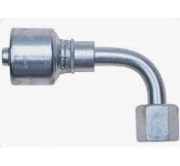 FITTING ELBOW 90 DEG 1/4 HYDRAULIC HOSE X FLARE SWIVEL