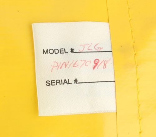 JLG COVER (YELLOW)