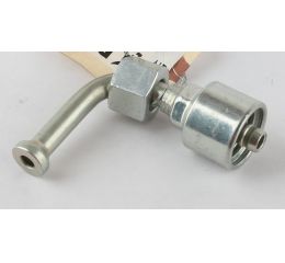 FITTING ELBOW 90 DEG 3/8 HYDRAULIC HOSE X O-RING SWIVEL