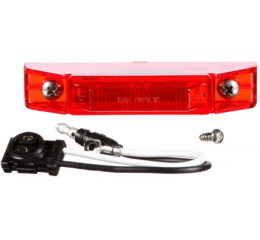 LED CLEARANCE LIGHT .180 BULLET RING TERMINAL 12V