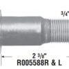 MERITOR WHEEL STUD  SINGLE END  RH