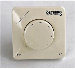 FAN SPEED CONTROLLER RECESSED 230VAC 50Hz 2A IP44