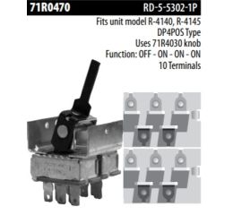 71R SERIES TOGGLE SWITCH - 10 TERMINALS
