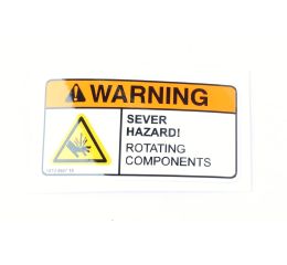 LABEL:SEVER HAZARD ROTATING