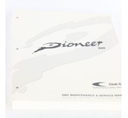 MAINTENANCE-SERVICE MANUAL FT01 PIONEER 900