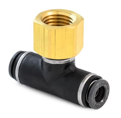 HALDEX FITTING BRANCH TEE FEMALE 1/4T 1/4P DOT PUSH COMP