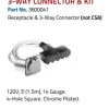 PHILLIPS & TEMRO HEAVY DUTY 3-WAY 5' 120V POWER CONNECTOR & KIT