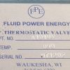 FLUID POWER ENERGY FPE THERMOSTATIC VALVE