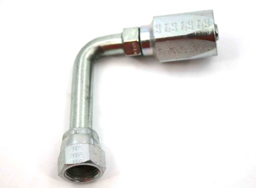 PARKER FITTING HYDRAULIC HOSE SWIVEL 90DEG TUBE ELBOW