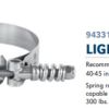 CLAMPCO LIGHT DUTY T-BOLT SPRING LOADED CLAMP 5.5\"NOM DIA