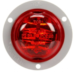 8 DIODE RED ROUND MARKER CLEARANCE LIGHT PL10 12V