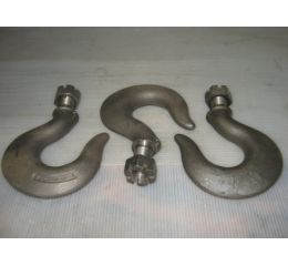 CAST IRON HOOK LOT OF 3