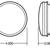 TRUCK-LITE YELLOW ROUND 1 BULB  FRONT/PARK/TURN 12V PL-3