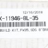 HOLLAND FIFTH WHEEL REBUILD KITFW35SDS 8\"BRACKET