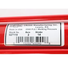 HYDRAULIC CYLINDER STROKE 14 BORE 2
