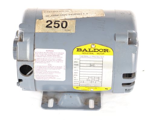 BALDOR ELECTRIC MOTOR 0.25kW/0.33HP 250V 50Hz 48TZ