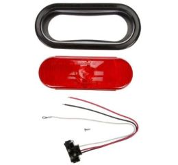 OVAL STOP/TURN/TAIL BLACK GROMMET MOUNT PL-3 12V