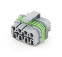 POWER DISTRIBUTION CONNECTOR  8 CIRCUIT  GREY