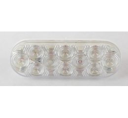 AUXILLARY LAMP - WHITE OVAL 10 LED