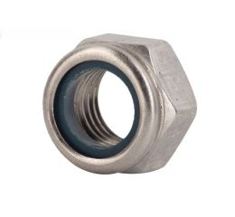 LOCK NUT SS NYLON INSERT M4-0.7